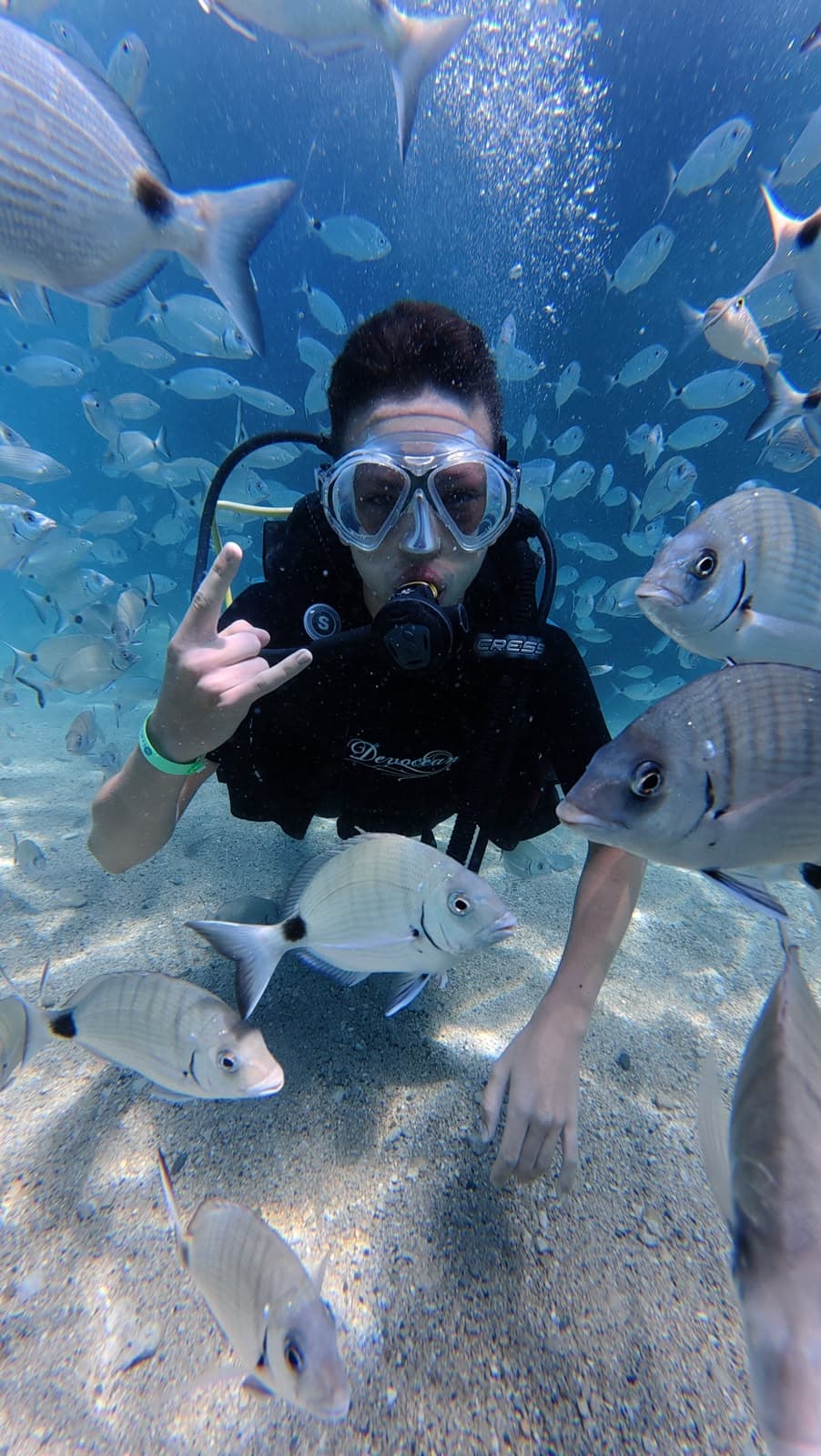 Oasis Dive Center ile Akdeniz'de dalış anılarından bir kare