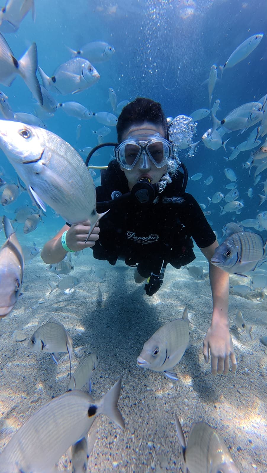 Oasis Dive Center ile Akdeniz'de dalış anılarından bir kare